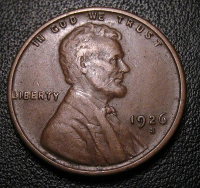 OLD US COINS HIGHGRADE 1926 S Lincoln Wheat One Cent PENNY 1C - Image 1 of 2