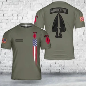 Custom Name US Army 1st Special Forces Operational Detachment Delta T-Shirt 3D - Picture 1 of 2