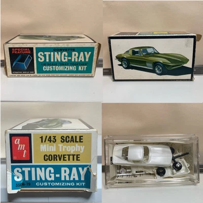 AMT 1/43 Chevy Corvette Stingray C3 Mini Trophy Model Customizing Kit VTG NIB  - Image 1 of 4