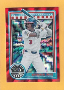 2025 Panini Stars and Stripes Red Lightning #197 Nathaneal Davis NM-MT+ 25/30 - Bild 1 von 2
