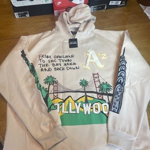 homme femme hoodie Cali to NYC Creme Gr. XL Neu mit Etikett - Bild 1 von 10