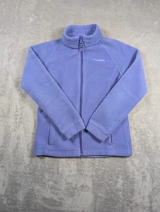 Columbia Jacket Girls Size Large 14 16 Blue Fleece Lined Outdoor Hiking School - Picture 1 of 8