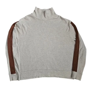 Pact Women's Wheat Heather/Saddle Heather Remi Pullover 100% Organic Cotton M - Picture 1 of 10