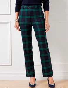 Neu mit Etikett Talbots Southampton Wolle Blackwatch kariert Tartan gerades Bein Größe 2 - Bild 1 von 9