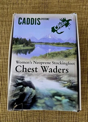 Caddis CA5907W Feminino Neoprene Meia Pé Verde Vadeadores de Peito Pequeno Novo na Caixa - Imagem 1 de 4