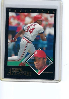 1992 Fleer - All-Stars #1 Felix Jose - Image 1 of 2