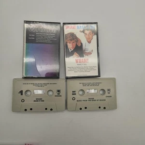 Wham! Cassette Lot Make It Big Music from the Edge of Heaven 80s Pop Album Tape - Imagen 1 de 3