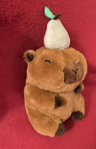 PMS Capybara Pear Soft Toy Animal Plush Cuddly Soft Furry Fluffy Brown - Picture 1 of 13