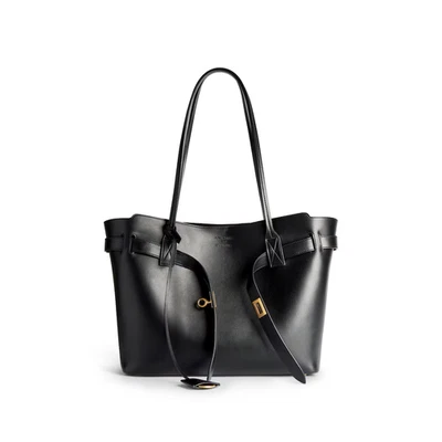 Bolso de Mano BALENCIAGA Bel Air Mediano $2990 Cuero Negro Nuevo Foto 1 de 4