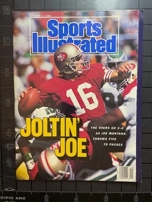 Sports Illustrated October 2 1989 Joe Montana San Francisco 49ers Newsstand - Image 1 of 2