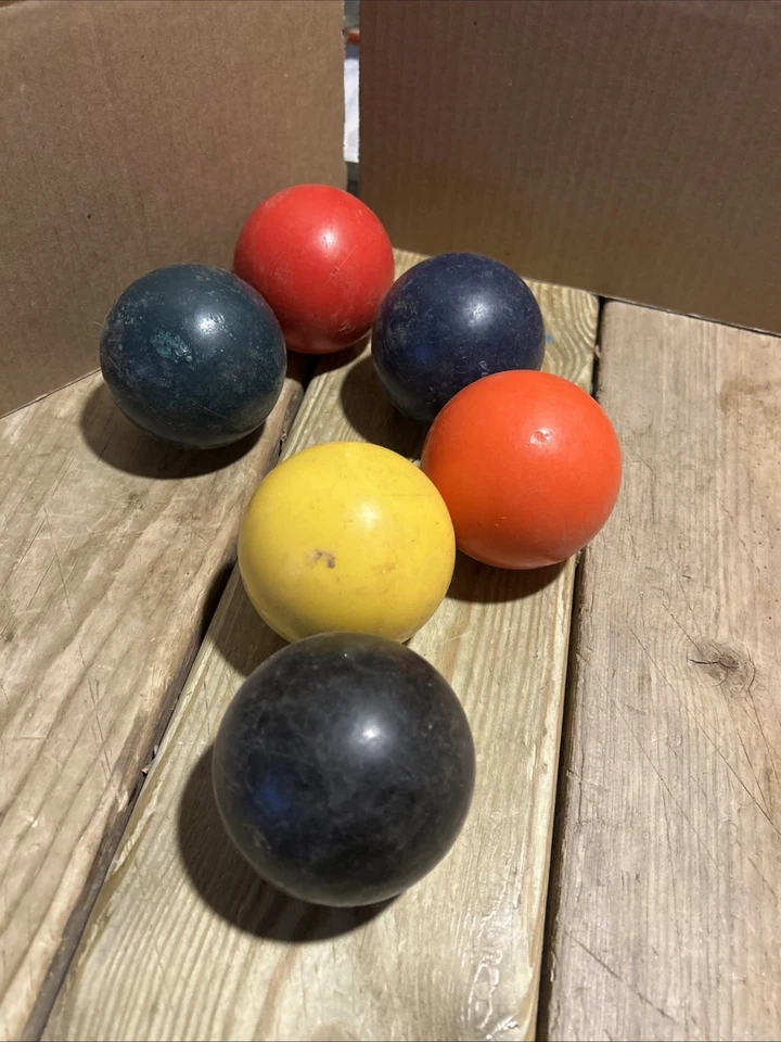 Set of 6 Sportcraft Solid Color Croquet Balls 3” - Image 1 of 3