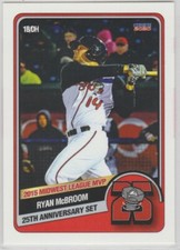 2020 Choice Lansing Lugnuts 25th Anniversary #3 Ryan McBroom Blue Jays MVP