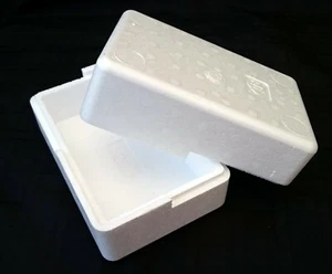 183x128x114mm POLYSTYRENE BOXES FISH REPTILES PERISHABLE GIFT MEDICAL PACKAGING - Picture 1 of 6