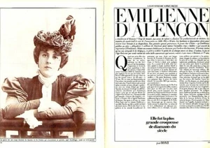 1983 Emilienne d'Alençon Clipping Press Cutout (4 pages) - Picture 1 of 1