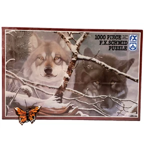 Wolves Eyes in the Mist Puzzle - 1000 piece 1993 FX - Schmid Dan Pierce - Picture 1 of 7