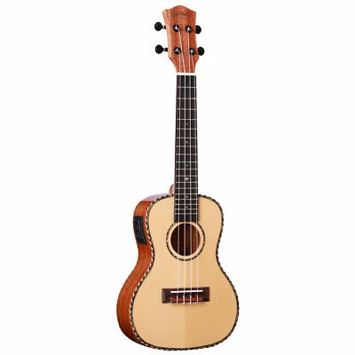 Muzikkon Heartland Concert Ukulele Mahogany with EQ Musical Instrument - Image 1 of 4