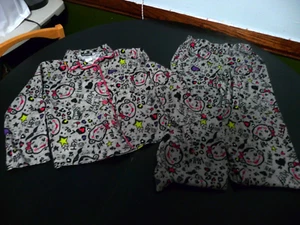 GIRLS JOE BOXER BRAND PAJAMAS SIZE 6-6X MOSTLY GRAY MONKEY S - Picture 1 of 2