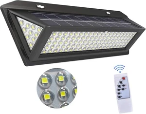 118 LED Solar Power PIR Motion Sensor Light Garden Outdoor Security Lamp - Picture 1 of 17