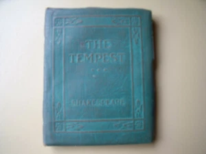 THE TEMPEST by Will Shakespeare Green Leather Bound Miniature Book - Picture 1 of 2
