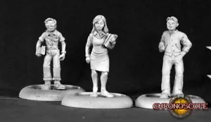 TOWNSFOLK: JOCK, CHICK, NERD Reaper Miniatures Chronoscope REM50090 - Imagen 1 de 4