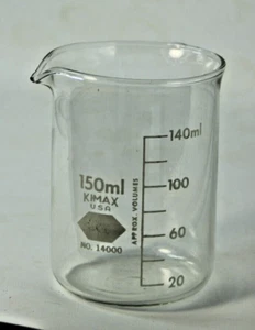 Kimble Chase KIMAX 14000-150 Low Form Griffin Beaker, 150mL - Picture 1 of 2