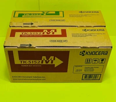 Lote de 2 - Cartuchos de tóner Kyocera originales de color MY para P6035 M6035 M6535 OEM Foto 1 de 2