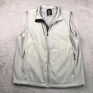 Zero Restriction Golf Vest Mens L Gray Lightweight Full Zip Hybrid Windbreaker - Picture 1 of 8