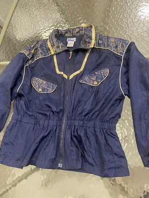 VTG 90s Athletech Womens Jacket XL Multicolor Retro Full Zip Windbreaker 🍁 - Image 1 of 3