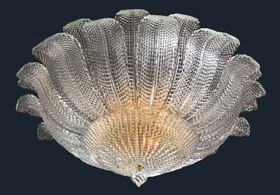 Lámpara de Techo en Cristal de Murano Lámpara de Iluminación Veneciana 9 Luces Cristal Leds Nuevo Foto 1 de 4