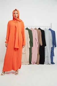 Damas Musulmán Abaya Vestido Kaftán Islámico Hijab Abaya Jilbab Vestido de oración - Imagen 1 de 7