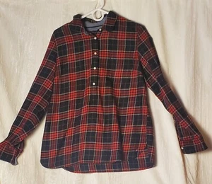 TOMMY HILFIGER Mid Button Down Pullover Black/Red Plaid Shirt Women's Size Large - Bild 1 von 10