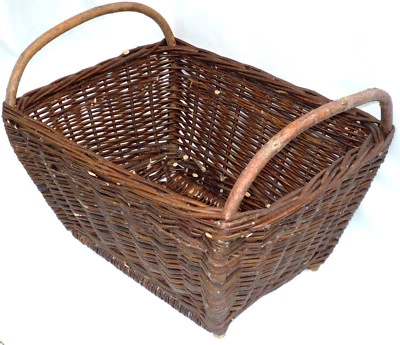 Holzkorb Gartenkorb 3 Großvarianten Kiepe Kaminkorb Erntekorb Weide NEU! WIKLER - Bild 1 von 2