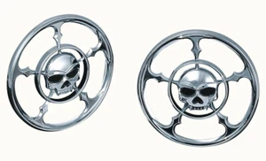 Parrillas de altavoz Kuryakyn Front Zombie cromadas (3787) - Imagen 1 de 2