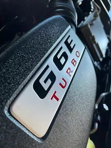 G6E TURB Barra Power Air Intake Box Plate Badge For BA BF FG Series XR - Picture 1 of 5