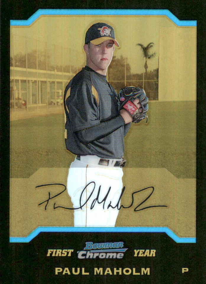 2004 Bowman Chrome Gold Refractors #291 Paul Maholm /50 - Image 1 of 2