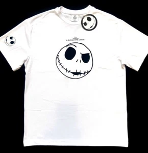 Nightmare Before Christmas Bk Stitched T-Shirt Wh Cotton BNWT Primark Licensed - Picture 1 of 1