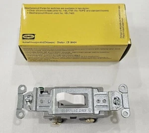 HUBBELL CSB220W Double Pole SWITCH 20A 120/277V SIDE WIRE, WHITE - Picture 1 of 10