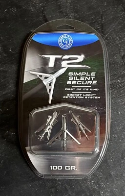G5 T2 Expandable 3 Pack Broadheads 100 Grain New - Image 1 of 2
