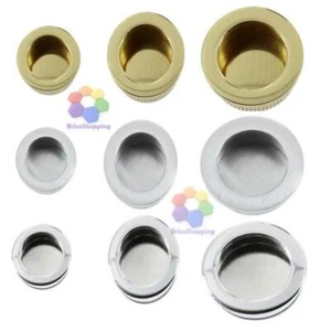 Placca Tonda Maniglia Incasso Scorrevole Mm26 35 40 48 Cromo Satinato Lucido Oro - Foto 1 di 1