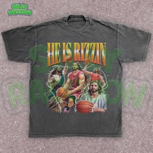 Camisa Meme Baloncesto, HE IS RIZZIN Jesus, Gen Z Divertida Religiosa, Humor Religioso - Imagen 1 de 7