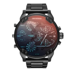 Diesel Mr. Daddy 2.0 Herren Quarzuhr DZ7395 Edelstahl schwarzes Zifferblatt 57mm - Bild 1 von 7