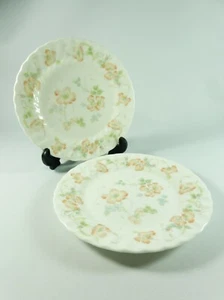 Vintage Pair of Wedgwood Cottage Rose Side Bread Small Plates Bone China England - Bild 1 von 4