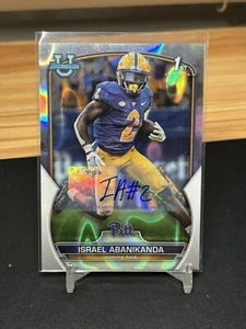 2022 Bowman Chrome University ISRAEL ABANIKANDA Lava Refractor Auto /199 Rookie - Picture 1 of 2