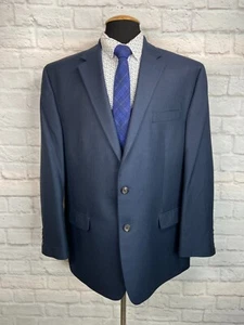 CHAPS Mens Blue Check BIG & TALL Classic Fit Sport Coat Blazer Jacket SIZE 48R - Picture 1 of 10
