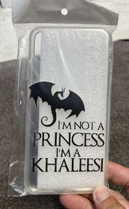 Game Of Thrones I’m A Khaleesi Clear Bumper Cover for iPhone XR Case New Nice! - Picture 1 of 11