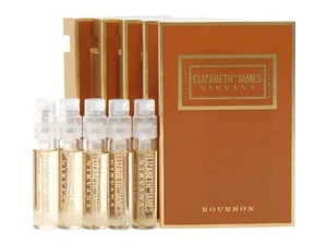 ELIZABETH AND JAMES NIRVANA BOURBON EDP 2.0ml .06oz x 5 PERFUME SPRAY SAMPLES - Picture 1 of 1