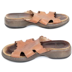 Dansko Tan Leather Slide Slip-On Open Toe Sandals Women's Size EU 40 US 9.5 - Picture 1 of 9