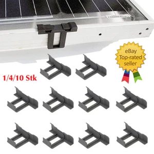 1-10 Stück Solarpanel Rahmen Wasser Abfluss Wasserumleitung Clips - Picture 1 of 16