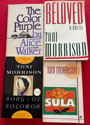 THE COLOR PURPLE 1ST PRINT! BELOVED 1st PRINT! Trade PBs-Alice Walker/Morrison - Image 1 of 4