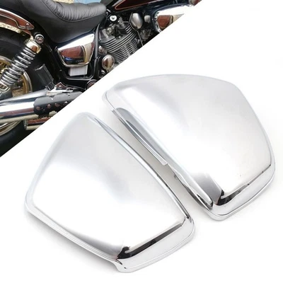 Par de tapas de cubierta de carenado de batería lateral de motocicleta para Yamaha 750 1000 Virago 84-up Foto 1 de 4